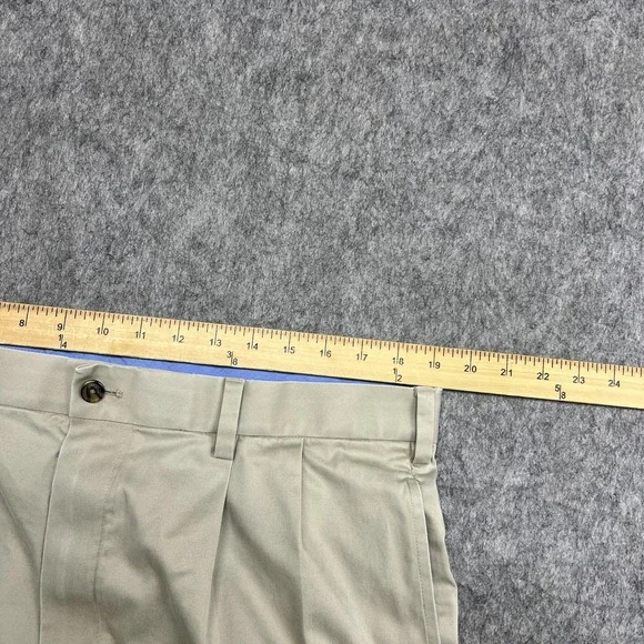 Brooks Brothers Pants Mens 38x34 Beige Lightweight Advantage Chino Stretch - Picture 12 of 15